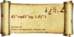 Örmény Lél névjegykártya